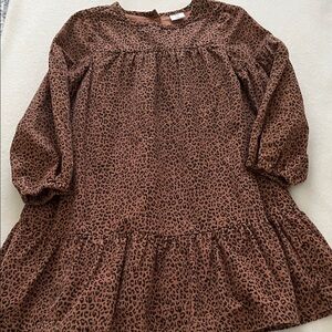 Gap 5T corduroy dress in leopard print